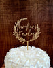 Mr & Mrs Wreath Cake Topper