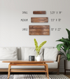 Sleek Last Name Sign