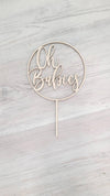 Oh Boy / Oh Girl Cake Topper