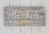 Sleek Last Name Sign