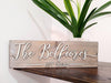 Sleek Last Name Sign