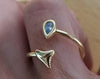 14kt Gold Shark Tooth Ring