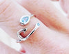 Sterling Silver Hook Bangle