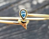 14kt Gold Shark Tooth Ring