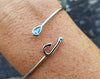 Sterling Silver Hook Bangle