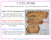 Charcuterie Plank - Leather Handles