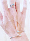 Sterling Silver Hook Bangle
